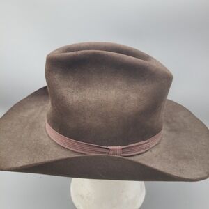 Resistol XXX Beaver Felt Cowboy Hat Hi Sierra Cordova Brown Mens Size 7